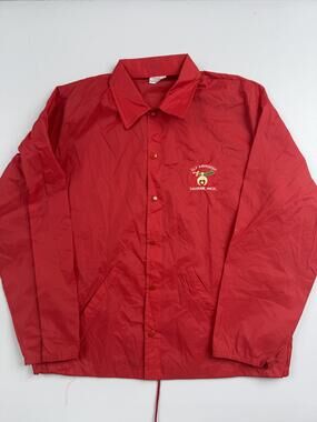 Vintage Birdie Jacket Mens Large Nylon Windbreaker Elf Khurafeh Saginaw MI USA